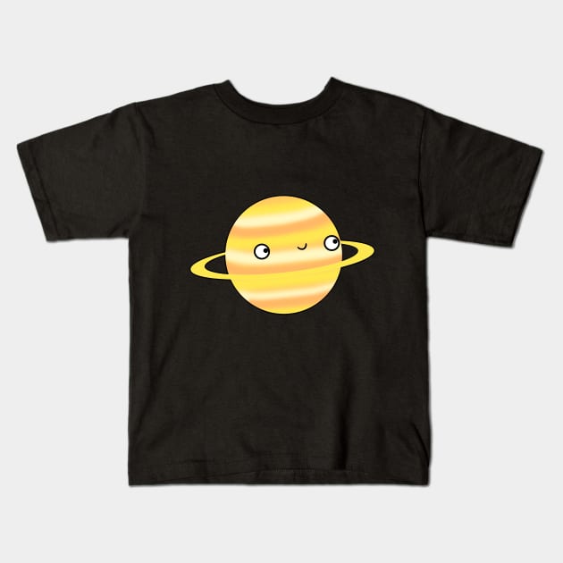 Saturn - Sticker Kids T-Shirt by DIKittyPants